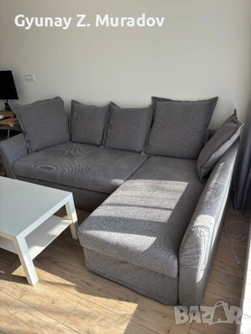 Разтегателен ъглов диван Holmsund IKEA, снимка 2 - Дивани и мека мебел - 53752378