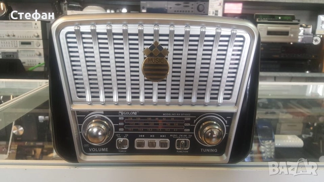 НОВО Ретро радио със соларен панел модел PX-BT455S Радио, usb, памет карта. Работи на ток и на батер, снимка 2 - Радиокасетофони, транзистори - 51987222