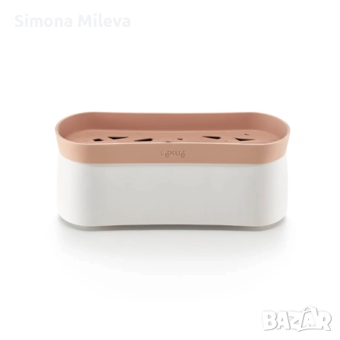 Съд за готвене на паста в микровълнова Lekue, с цедка, снимка 1