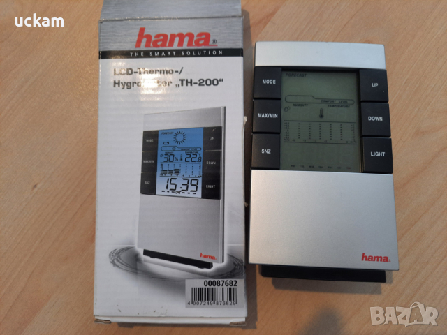 Термометър / Хидрометър Hama LCD TH-200, снимка 1 - Друга електроника - 44837097