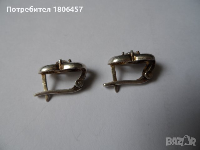 сребърни обеци Б, снимка 4 - Обеци - 42047044