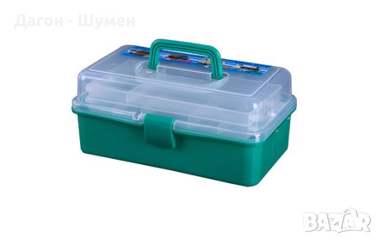 Куфар за риболовни аксесоари - с две нива, снимка 2 - Такъми - 41269665