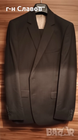 PIERRE CARDIN Paris 100 Wool Slime Fit 56R , снимка 7 - Костюми - 52100859