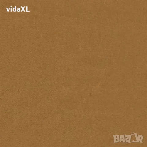 vidaXL Кресло с табуретка, кафяво, 60 см, кадифе, снимка 6 - Дивани и мека мебел - 56148633