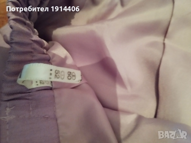 Пола елегантна лилава с плохи отпред, с подплата, прецизна изработка, , снимка 7 - Поли - 51869965