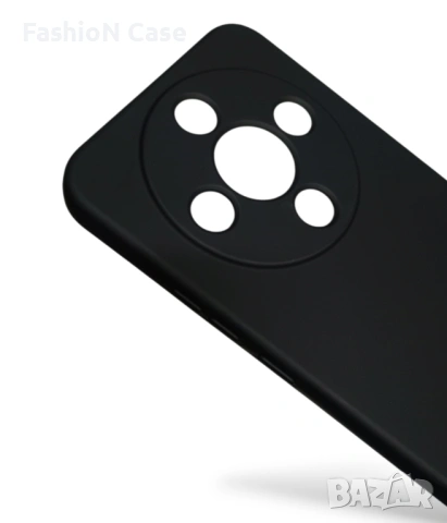 Huawei Honor magic 8 lite Премиум силиконов Черен кейс с мека велурена вътрешност, снимка 3 - Калъфи, кейсове - 53807268