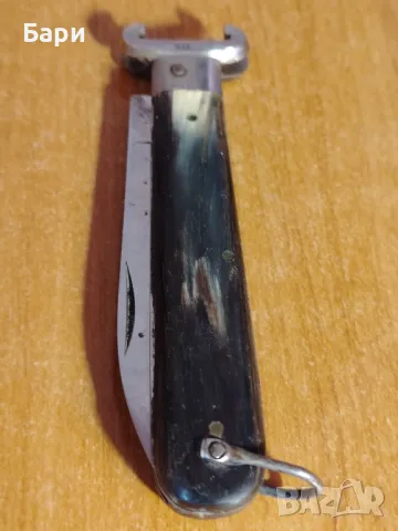 Стар ловен сгъваем нож,ножка DABO/INOX, снимка 7 - Колекции - 50180884