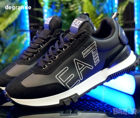 Маратонки Emporio Armani EA7 Черно, снимка 2 - Маратонки - 51611006