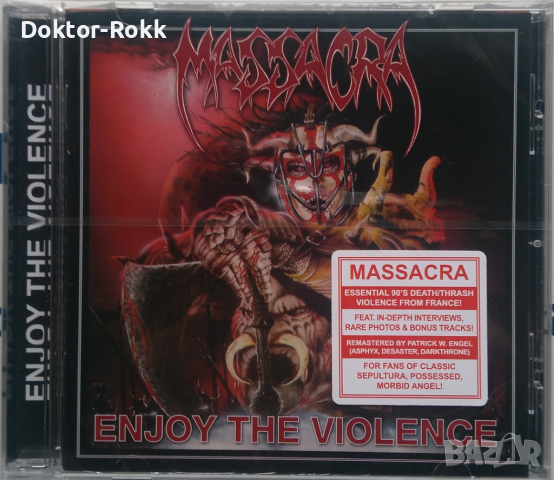 Massacra – Enjoy The Violence 1992 (2014, CD), снимка 1 - CD дискове - 44683906