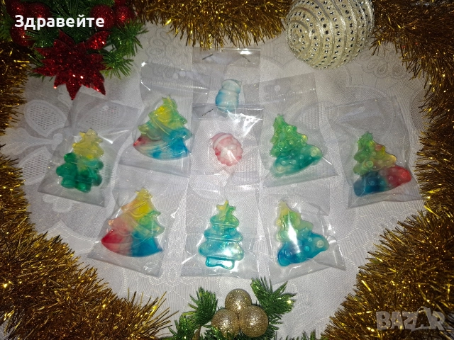 Коледни глицеринови хипоалергенни сапунчета , снимка 8 - Коледни подаръци - 52820883