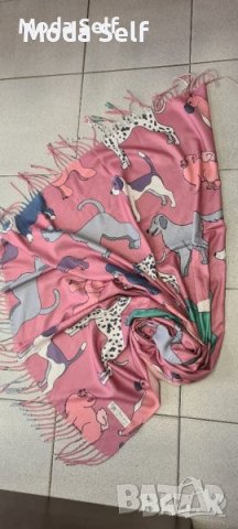 Кашмирен шал с кученца, снимка 4 - Шалове - 42622518