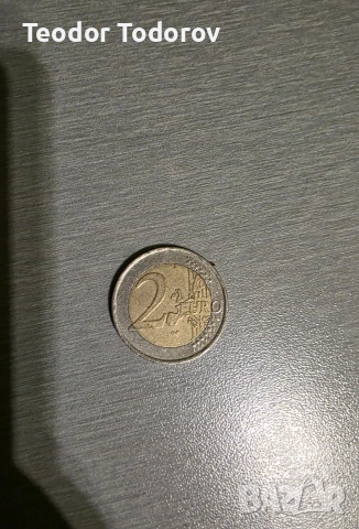 Френска монета от 2 еврос година на емисия 2021. , снимка 2 - Нумизматика и бонистика - 53700272