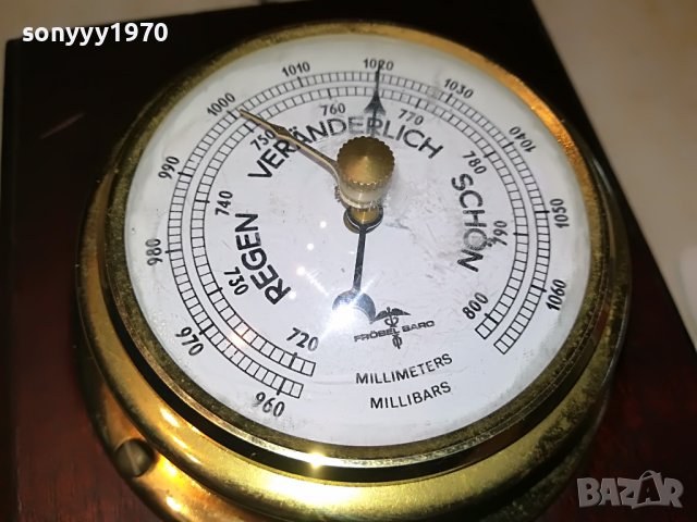 LEO ADAMS GOLD BARO-ВНОС SWISS 2603231021, снимка 6 - Антикварни и старинни предмети - 40137669