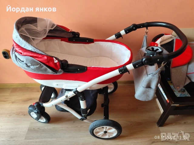 Комбинирана количка Karwala 3 в 1 (Полша) – Пълен Комплект, снимка 2 - Детски колички - 52343632