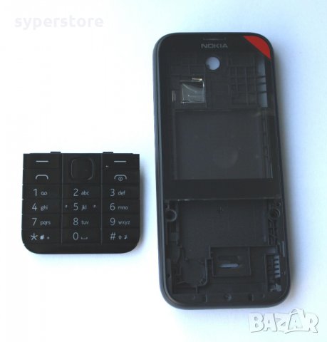 Панел за NOKIA 225 ASHA Черен Високо качество Housing Cover, снимка 2 - Резервни части за телефони - 35853910