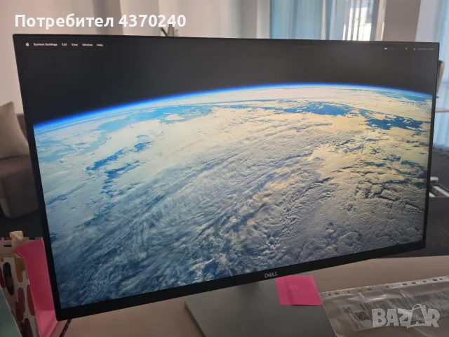 27" Монитор Dell S2721D (QHD / 2K 1440p / IPS / 75Hz) – Перфектно състояние