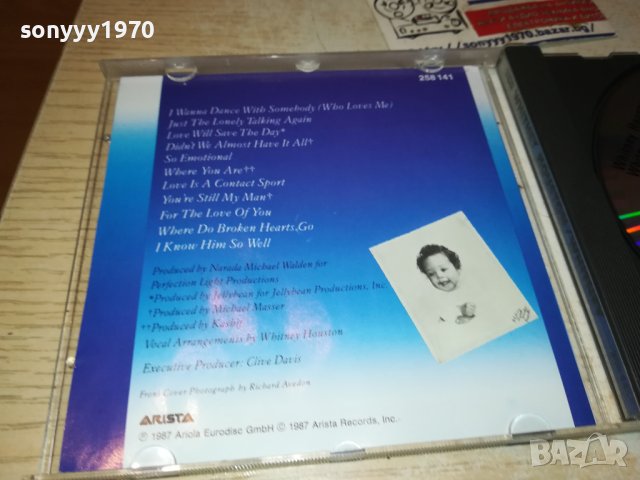 WHITNEY HOUSTON ORIGINAL CD-ВНОС GERMANY 1002241819, снимка 13 - CD дискове - 44229779