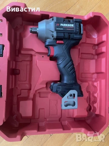 Гайковерт черен Parkside Performance 20V 600Nm с регулиране силата за завиване и отвиване нов от Гер, снимка 4 - Други инструменти - 51333157