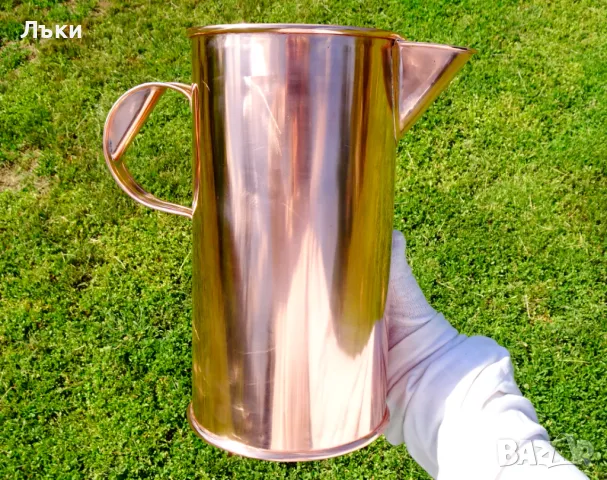 Медна кана за вино 5 литра,чиста червена мед. , снимка 10 - Антикварни и старинни предмети - 50143662