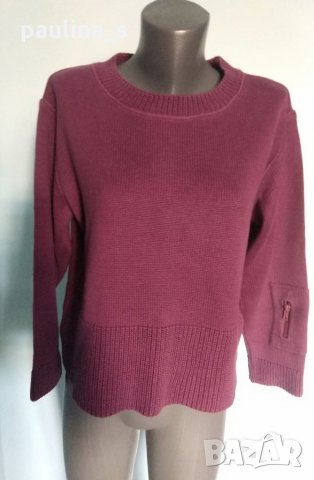 Спортен кроп пуловер "Antognini jeans" / голям размер, снимка 2 - Блузи с дълъг ръкав и пуловери - 16186119