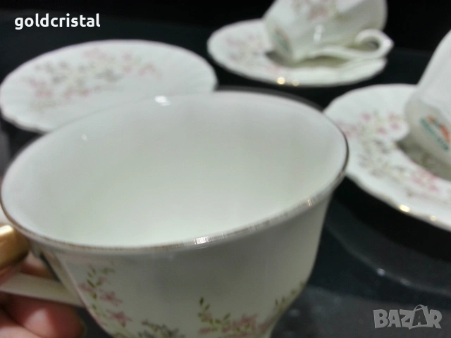 Стар български костен порцелан чаши за чай , снимка 11 - Антикварни и старинни предмети - 53317053