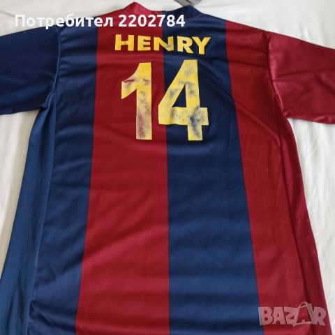 Три тениски,тениска Барселона,Анри,FC Barcelona,Henri, снимка 15 - Фен артикули - 26478018