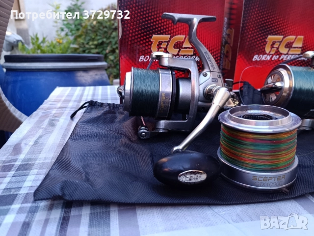 продавам четири броя шаранджийски макари Tica Scepter GTX, снимка 8 - Макари - 52438291