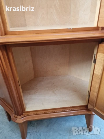 Масивна Ъглова Витрина -внос от Германия! , снимка 6 - Секции и витрини - 50640902