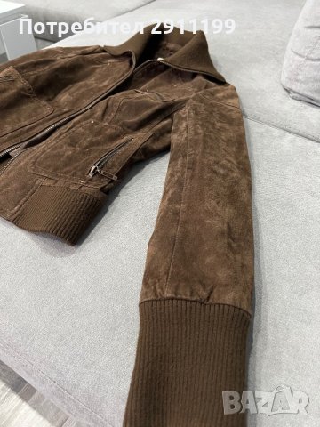 Дамско кожено яке, снимка 5 - Якета - 40576989