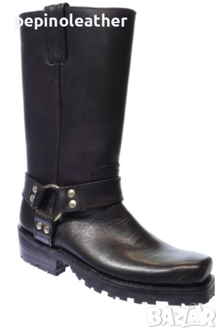 BUFFALO - нови черни кафяви каубойски байкърски кожени ботуши разни номера, снимка 5 - Дамски ботуши - 35017496