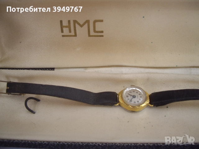 Стар позлатен дамски часовник, снимка 3 - Дамски - 51640807