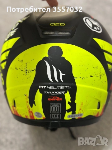 Каска MT Helmets Thunder размер S 49-50, снимка 3 - Аксесоари и консумативи - 53656967
