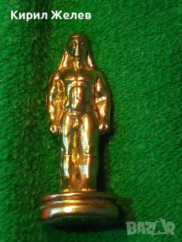 СТАРА ФИГУРКА ОЛОВНО ВОЙНИЧЕ ЕГИПЕТ с ПОЗЛАТА РЯДКО за КОЛЕКЦИЯ ФИГУРА от ШАХ 27396, снимка 11 - Колекции - 38139139