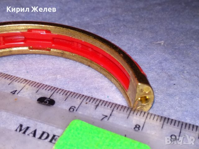 ПРЕКРАСНА МЕСИНГОВА ПОЗЛАТЕНА ФЕШЪН АРТ ГРИВНА 37924, снимка 8 - Гривни - 40837182