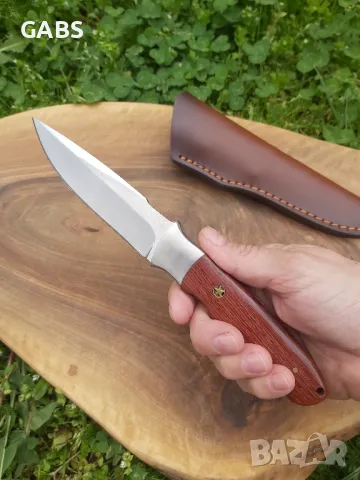 Ловен нож ръчна изработка с кожена кания,фултанг,LN401, снимка 6 - Ножове - 49961326