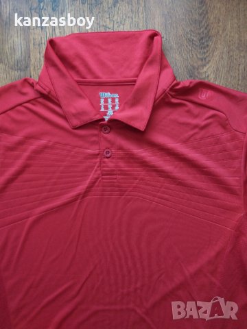 Wilson Men's Polo Shirts - страхотна мъжка тениска КАТО НОВА ХЛ, снимка 2 - Тениски - 41285367