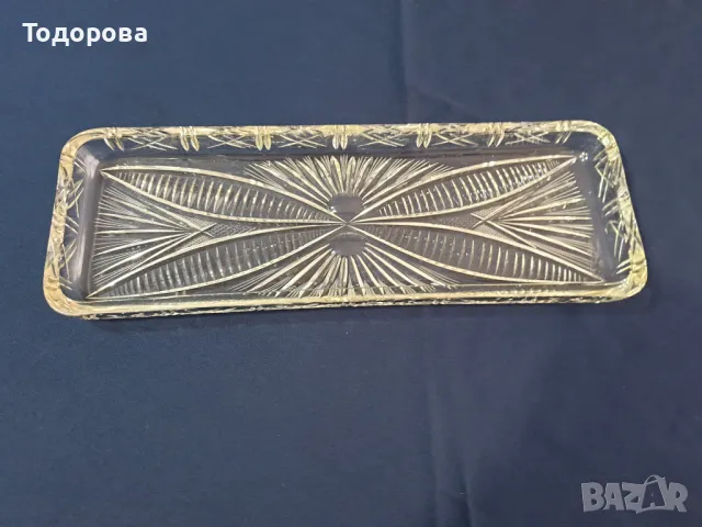 Кристален поднос -плато, снимка 2 - Сервизи - 47323190
