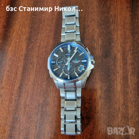 Мъжки използван часовник Casio Oceanus OCW-G2000-1AJF GPS,Bluetooth,Sapphire Cristal., снимка 4 - Мъжки - 52920770