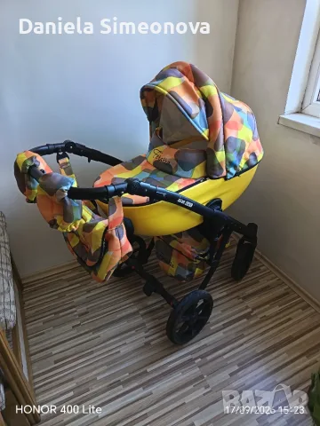 Комбинирана количка Ferrara 3 в 1, снимка 4 - Детски колички - 56267572