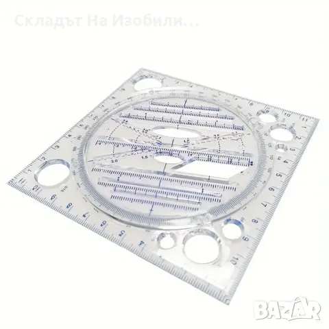 Многофункционален въртящ се инструмент за рисуване, чертане на геометрични форми и шарки , снимка 1