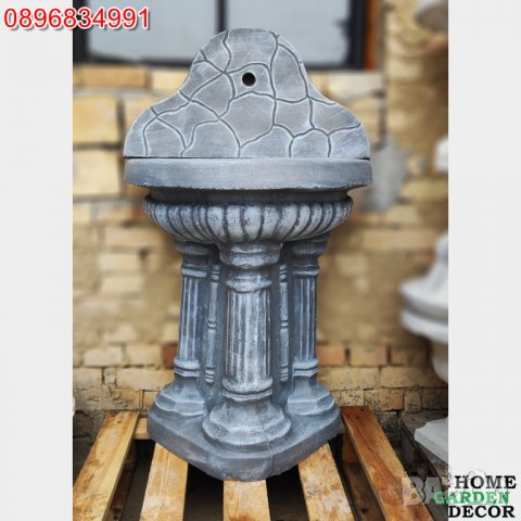 Градинска чешма от бетон “Афродита” за стена дворна външна мивка, снимка 2 - Градински мебели, декорация  - 38963243