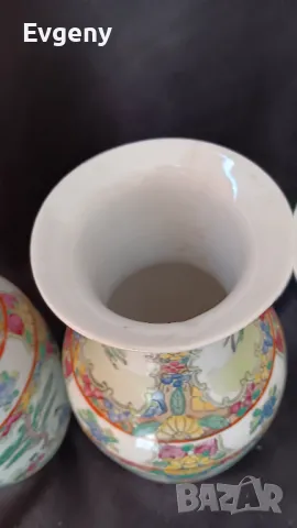 Китайски керамични вази, снимка 6 - Вази - 49243074