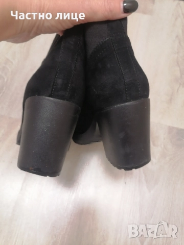 38н.Намалени дамски боти, стелка 25 см, ток 8 см. , снимка 4 - Дамски боти - 52518797