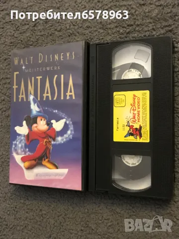 Видеокасета на Disney '' FANTASIA '' VHS, снимка 7 - Анимации - 49176470