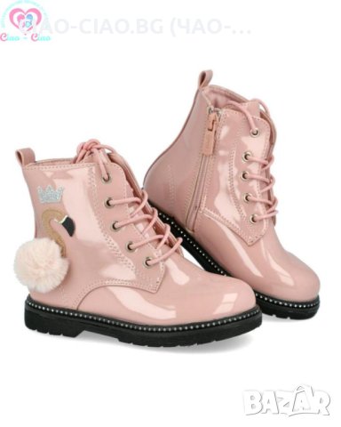 №23-36, Уникални детски боти за момиче в розово с ФЛАМИНГО на Bubble Kids, снимка 2 - Детски боти и ботуши - 42339601