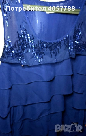 Изискана официална рокля в кралско синьо – Неразличима от нова!, снимка 4 - Рокли - 53729892