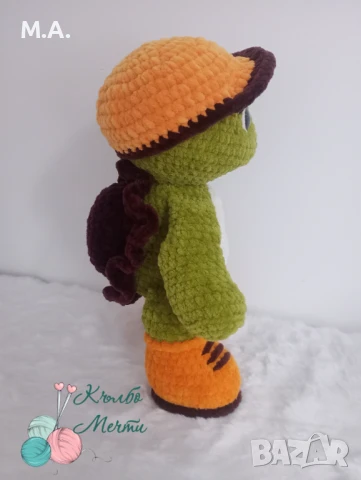 Костенурката Франклин - плетена играчка, снимка 4 - Плюшени играчки - 51147765