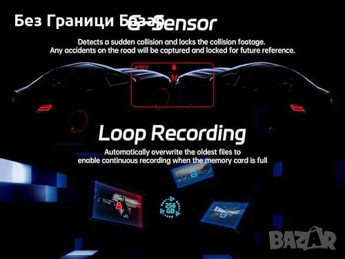 Нова Двойна автомобилна камера 4K + задно виждане – WiFi, нощен режим, снимка 5 - Друга електроника - 49683367