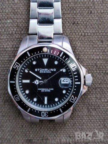 Продавам часовник Stührling professional diver 200 meter, снимка 1 - Мъжки - 34012691