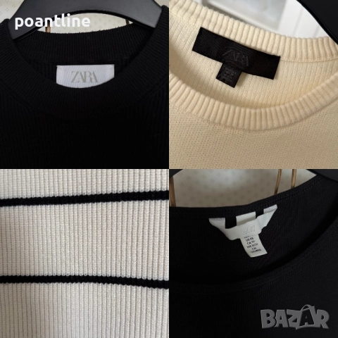 НОВИ МОДЕЛИ стилни пуловери с дълъг и къс ръкав ZARA H&M плетени блузи, снимка 2 - Блузи с дълъг ръкав и пуловери - 52314917